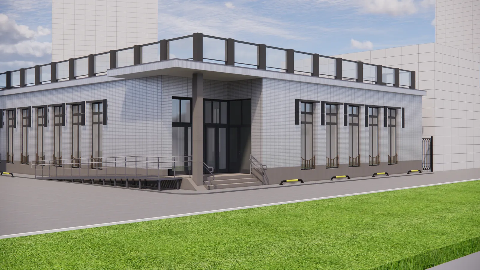 Административная пристройка для магазина — объект бюро BRICKS PROJECT